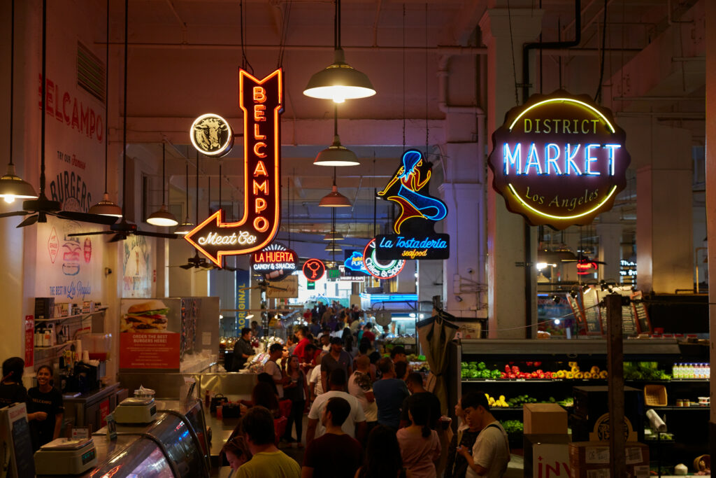 Grand Central Market in Los Angeles.