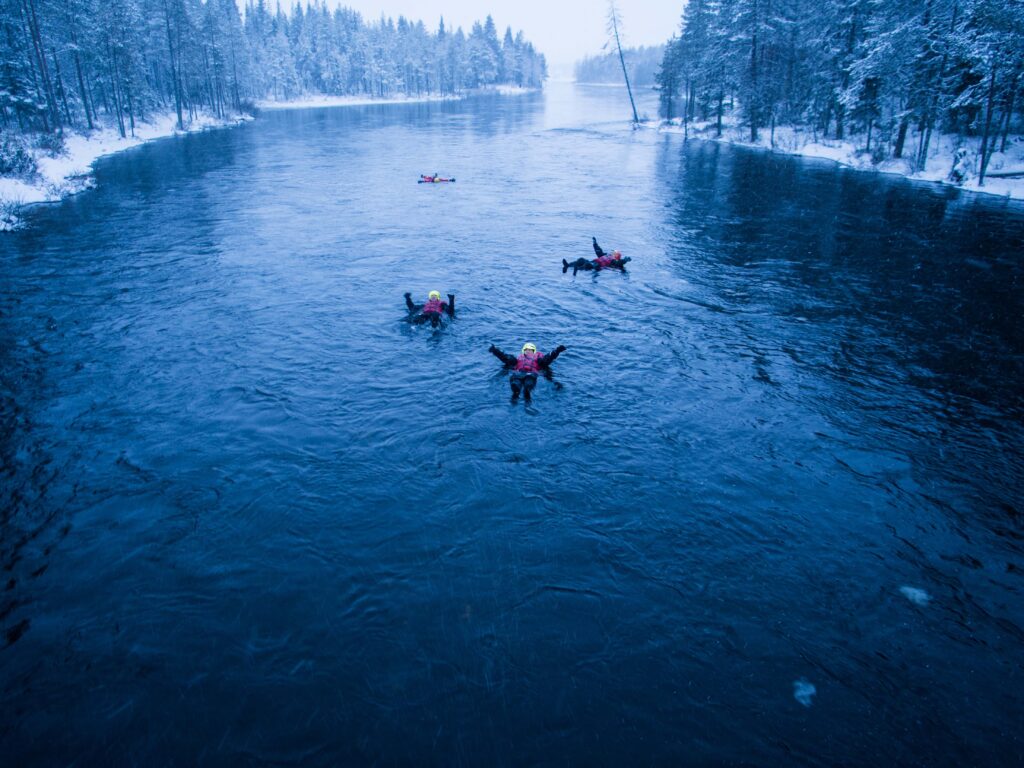 River Floating am Polarkreis